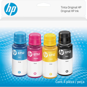Combo de botella de tinta HP GT53/GT52, pack de 4 (9F3N4AL)