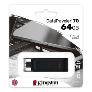 Llave Maya Kingston DataTraveler 70 64GB USB C 32 Gen 1 DT7064GB Blink Costa Rica Equipos Computo Tecnologia