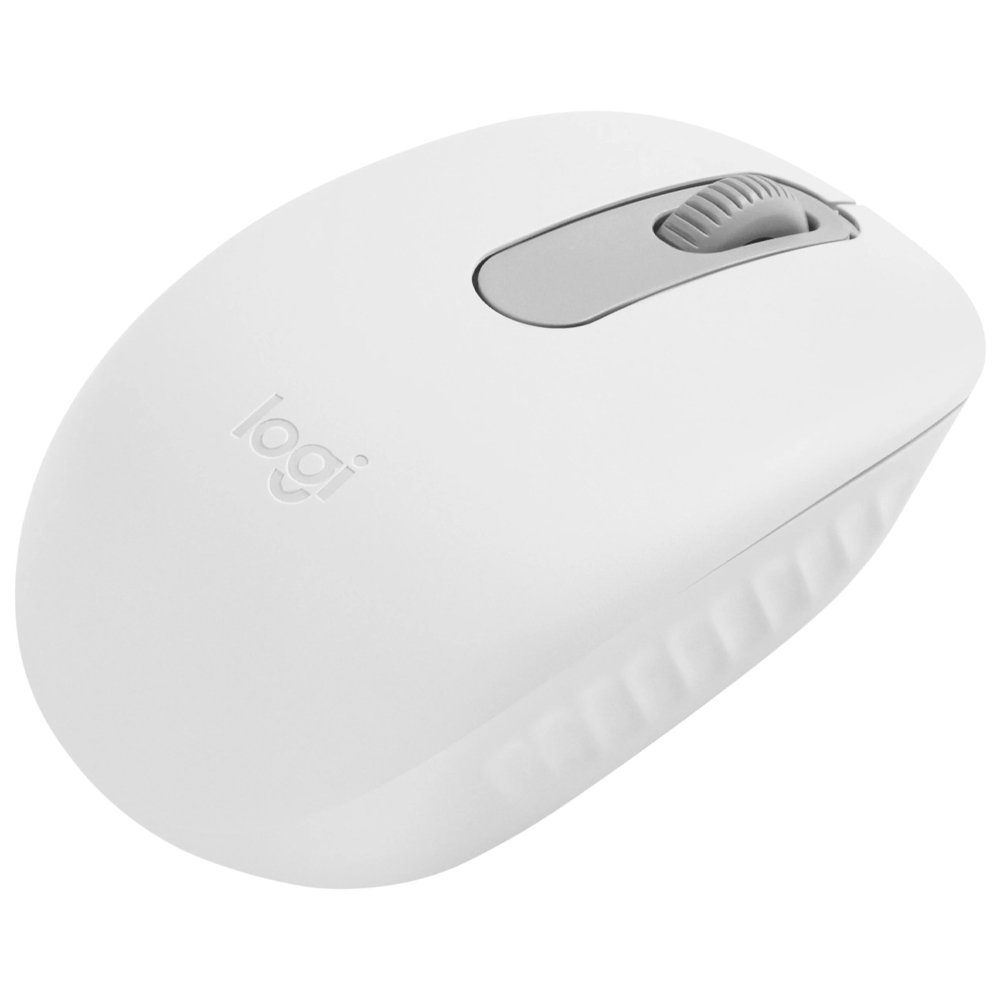 MOUSE LOGITECH M196 BLUETOOTH BLANCO (910-007457) White wireless computer mouse with a gray scroll wheel