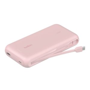 Power bank Belkin Lithium 20000mAh Universal 30W Cable USB-C ROSADO (BPB024fqPK)