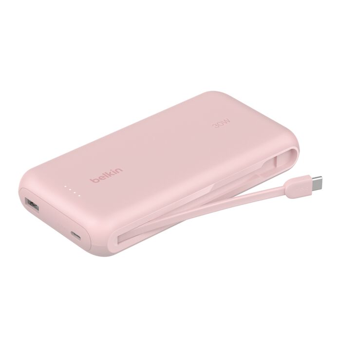 Power bank Belkin Lithium 20000mAh Universal 30W Cable USB-C ROSADO (BPB024fqPK)