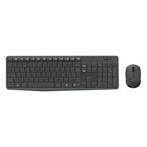 TECLADO Y MOUSE LOGITECH MK235 MEMBRANA INALÁMBRICO ESPAÑOL 920 NEGRO (14978)