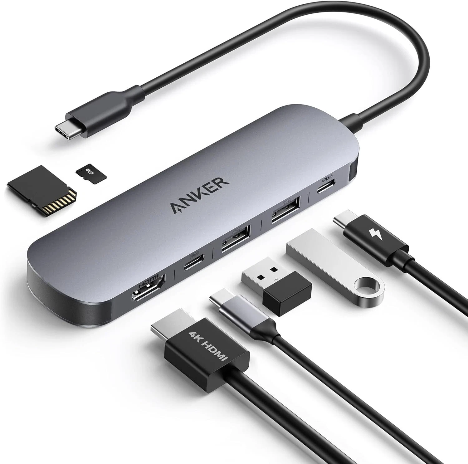 Anker Hub Nano USB-C 7in1 4K HDM (A83D2HA1)