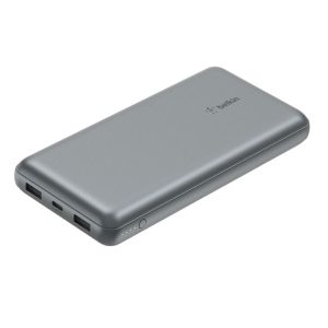 Power Bank Belkin 20000mAh 15w 1 USB-A/ 2 USB-C GRIS (BPB011btBK)