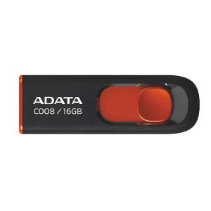 MEMORIA USB 2.0 16GB ADATA BLACK/RED (C008-16G-RKD)