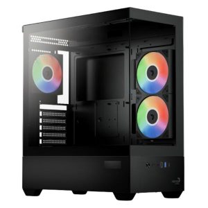 CASE GAMING RGB AEROCOOL P500D DIGI-G-BK-V1 MID TOWER 3 VENTILADORES (ACCM-PN07033.11)