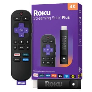 DISPOSITIVO DE TRANSMISIÓN ROKU STICK PLUS 2025 4K (ROK-3830R-B)