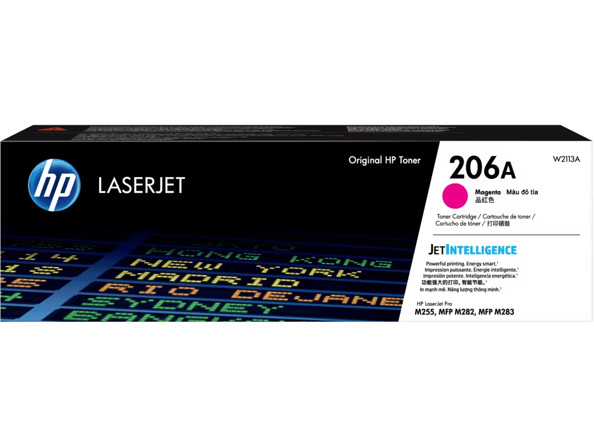 Cartucho de Tóner HP 206A Magenta LaserJet (W2113A)